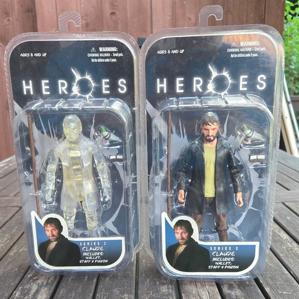 Vintage Mezco NBC Heroes Series 2 Claude Rains & Invisible Variant Lot